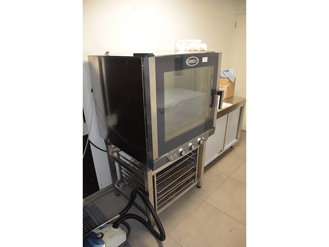 Inox industriele steamoven unox xb693 op inox onderstel - afbeelding 2 van  9
