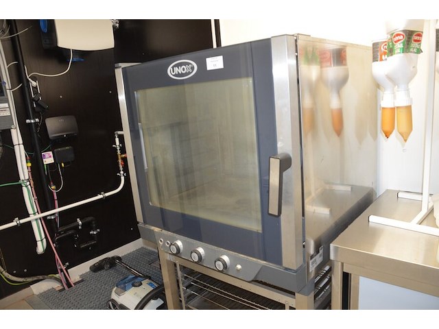 Inox industriele steamoven unox xb693 op inox onderstel - afbeelding 3 van  9
