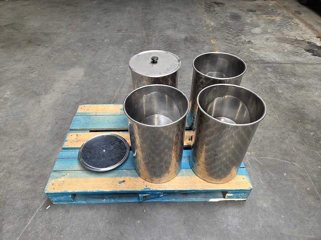 Inox ketels (4x) - afbeelding 2 van  4