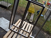 Inox keukenrek ca. 88x105 cm - afbeelding 1 van  3
