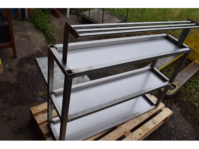 Inox keukenrek ca. 88x105 cm - afbeelding 3 van  3