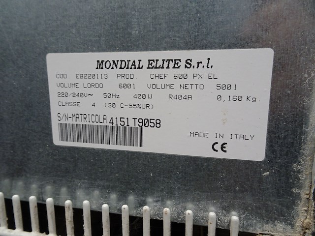Inox koelkast mondial elite - afbeelding 3 van  4