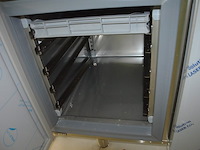 Inox koelwerkbank 3 deuren 1 lade met grijs granieten blad met opzet bainmarie afm. 2,30m lang - afbeelding 7 van  13