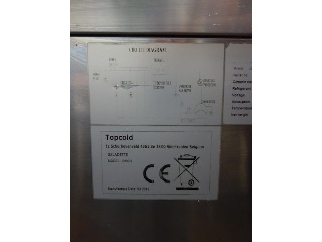 Inox koelwerkbank topcold - afbeelding 4 van  4