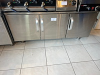 Inox lage werkbank met 3 deuren (10) - afbeelding 1 van  4
