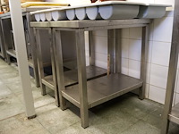Inox meubel (x2) - afbeelding 1 van  4