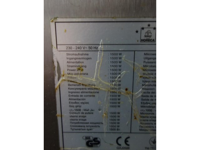 Inox microgolfoven horeca - afbeelding 3 van  4