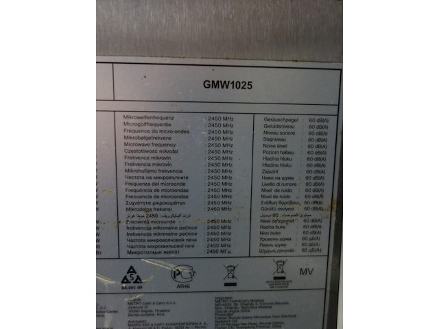 Inox microgolfoven horeca - afbeelding 4 van  4