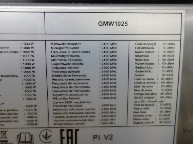 Inox microgolfoven horeca - afbeelding 4 van  4