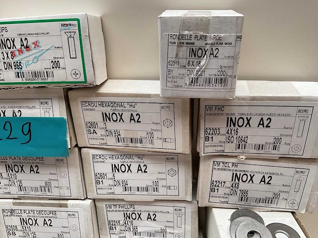 Inox moeren ringen bouten - afbeelding 4 van  7