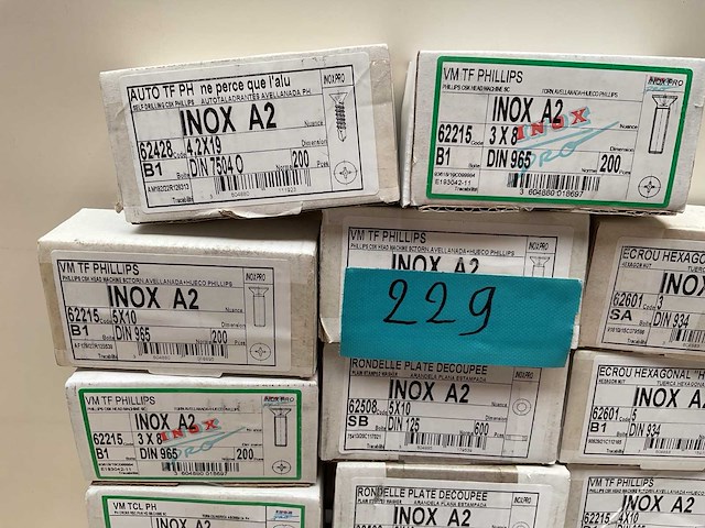 Inox moeren ringen bouten - afbeelding 5 van  7