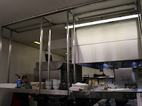 Inox ophangrek met warmhoudlampen - afbeelding 3 van  8