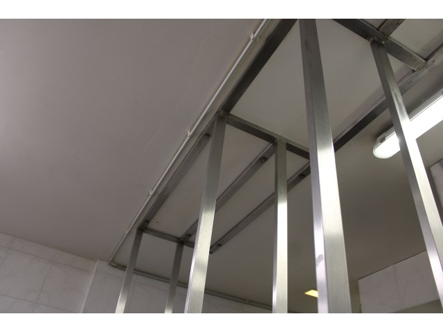 Inox ophangrek met warmhoudlampen - afbeelding 5 van  8