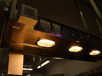 Inox ophangrek met warmhoudlampen - afbeelding 7 van  8