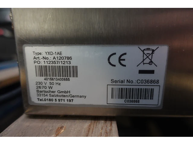 Inox oven bartscher - afbeelding 4 van  4