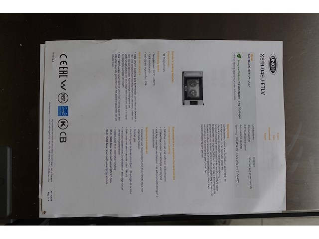 Inox oven unox - afbeelding 3 van  3