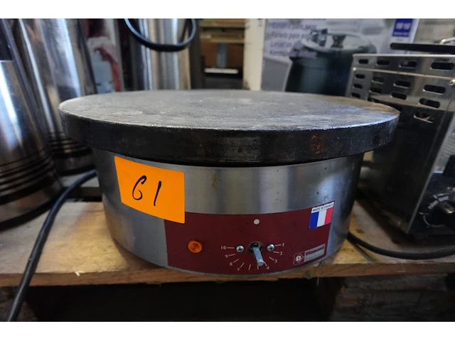 Inox pannenkoekenbakplaat diamond - afbeelding 1 van  3