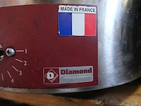 Inox pannenkoekenbakplaat diamond - afbeelding 3 van  3