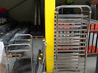 Inox regaalwagen + verrijdbare kar - afbeelding 1 van  6