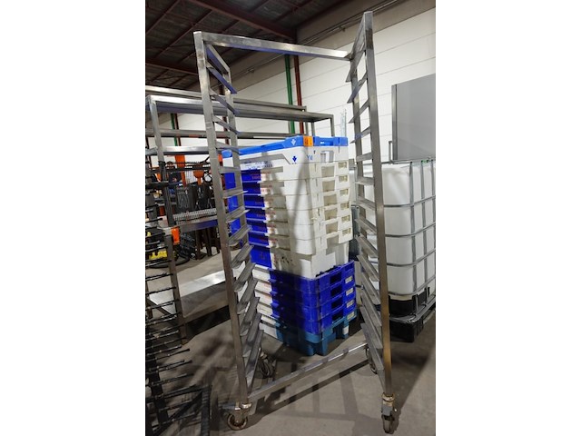Inox regaalwagen - afbeelding 1 van  3
