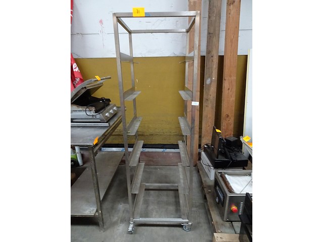 Inox regaalwagen - afbeelding 1 van  1