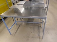 Inox rek + 2x tafel - afbeelding 3 van  6