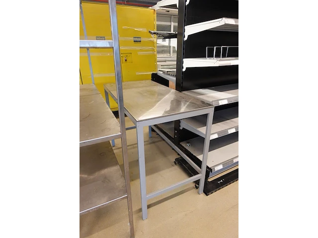 Inox rek + 2x tafel - afbeelding 6 van  6