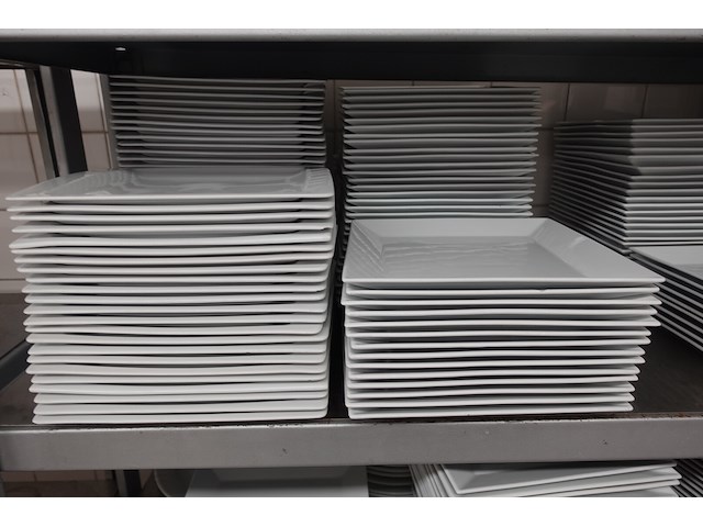 Inox rek + inhoud : borden - afbeelding 2 van  8