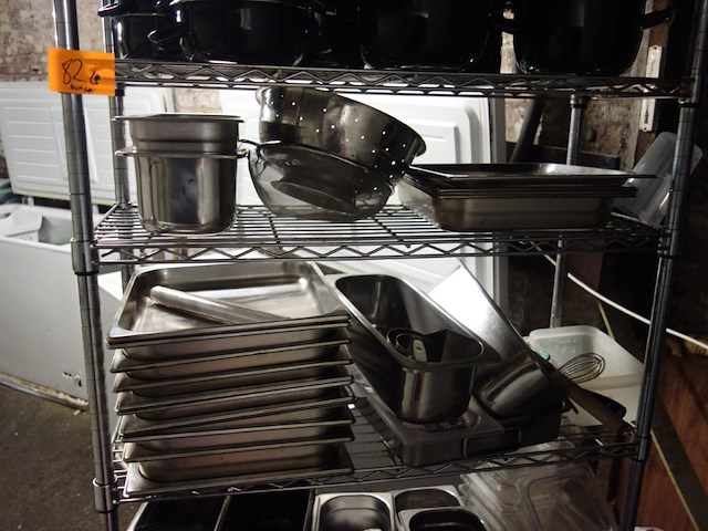 Inox rek + inhoud - afbeelding 4 van  5