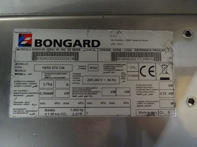 Inox rijskast bongard - afbeelding 3 van  3