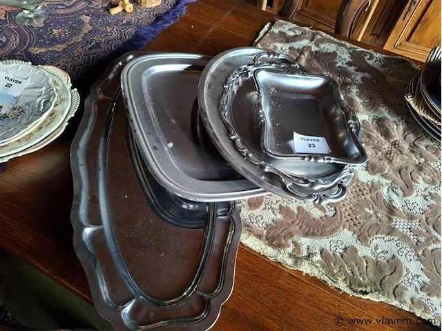 Inox schalen - afbeelding 1 van  1