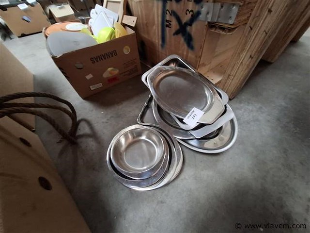 Inox schalen - afbeelding 1 van  1