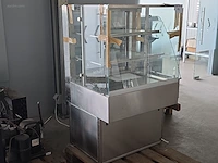 Inox self service inbouw vitrinekoeler ake