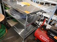 Inox serveerkar - afbeelding 1 van  1