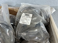 Inox spanringen diverse maten (+/- 7000 st) - afbeelding 5 van  10