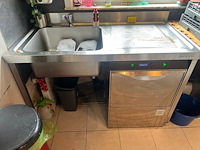 Inox spoelbak met kraan ggmgastro afm. 1,40m, industriele inox vaatwas ggmgastro gs340pm-ek (1,2) - afbeelding 5 van  5