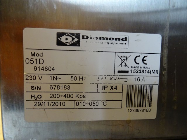 Inox spoelmachine diamond - afbeelding 5 van  5