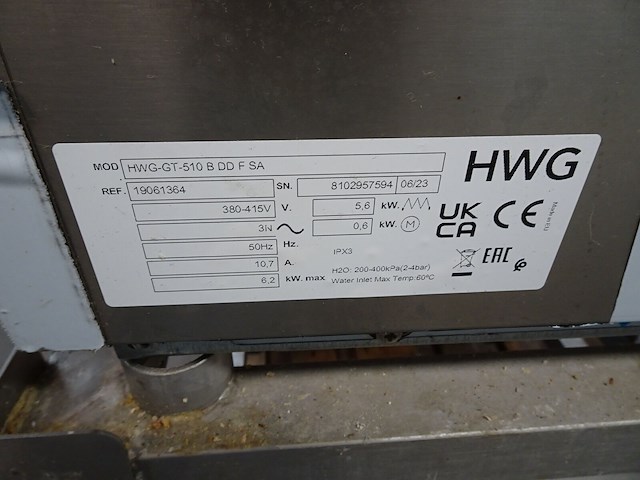 Inox spoelmachine hwg - afbeelding 6 van  6