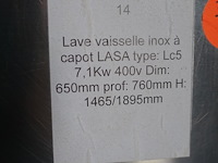 Inox spoelmachine lasa - afbeelding 5 van  5