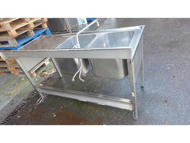 Inox spoeltafel - afbeelding 1 van  3