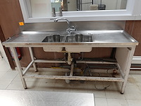 Inox spoeltafel - afbeelding 1 van  4