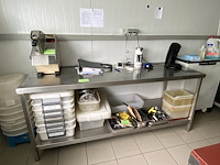 Inox tafel 200x70x85 cm hoogte - afbeelding 1 van  1