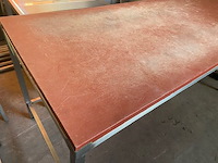 Inox tafel met snijblad 200x88cm hoogte - afbeelding 2 van  2
