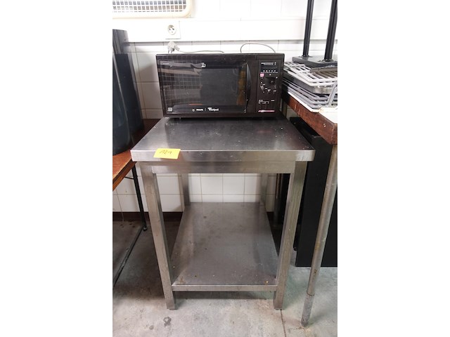 Inox tafel + microgolfoven phillips - afbeelding 1 van  5