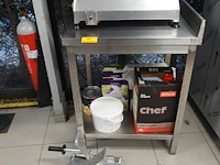 Inox tafel + snijmachine - afbeelding 1 van  5