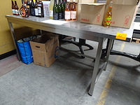 Inox tafel - afbeelding 1 van  2