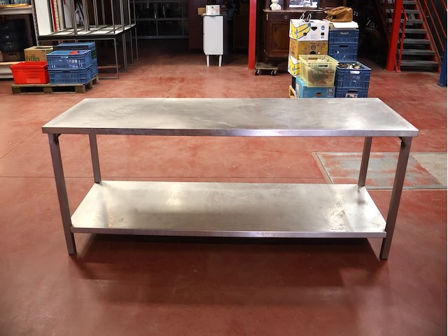 Inox tafel - afbeelding 1 van  5