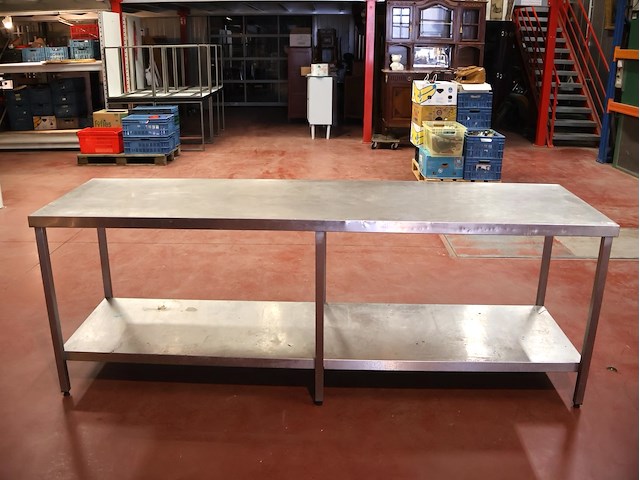 Inox tafel - afbeelding 1 van  4