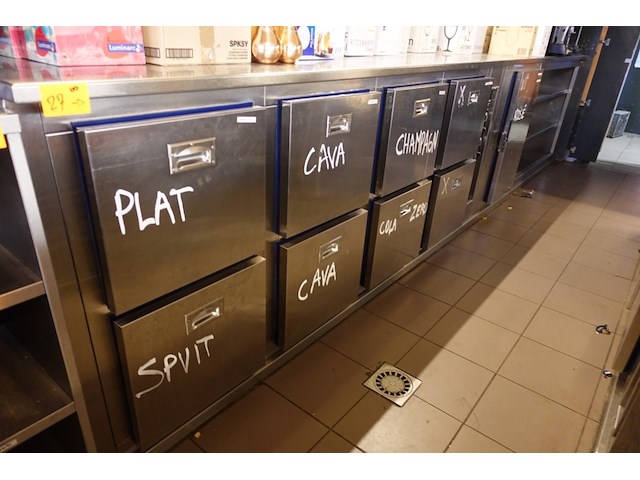 Inox toog/koelwerkbank - afbeelding 1 van  5