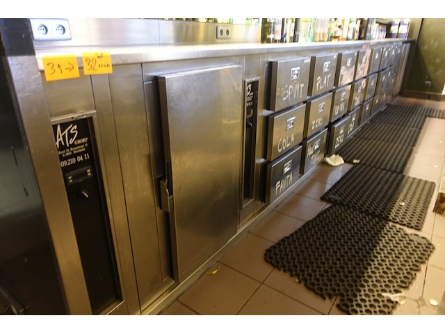 Inox toog/koelwerkbank - afbeelding 1 van  7